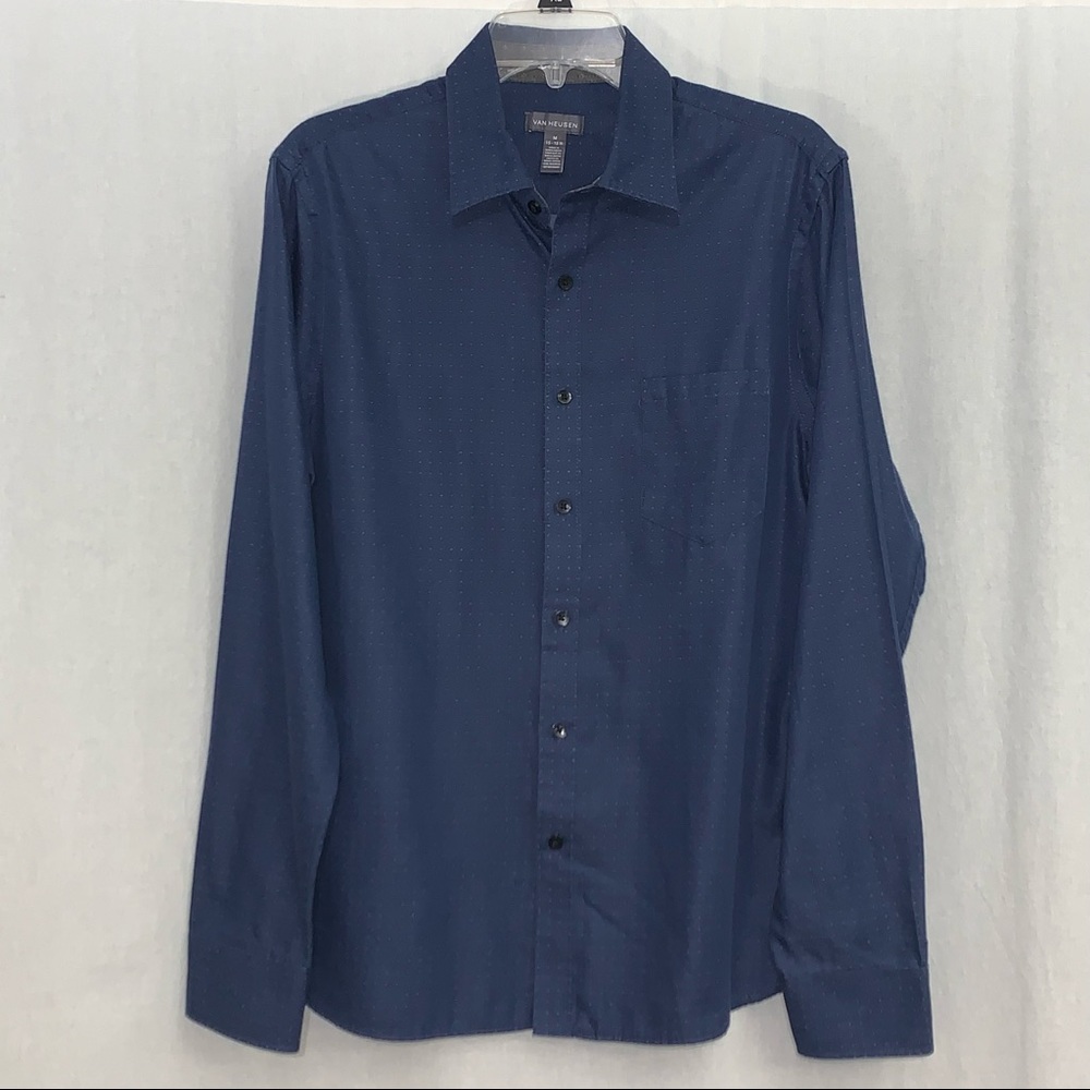 Van Heusen Men’s Long Sleeve Button Up Shirt Size‎ Medium (15-15 1/2)